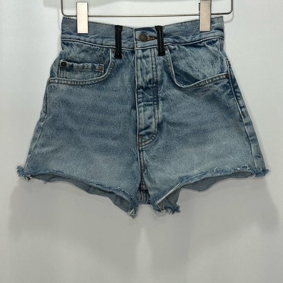 The Kooples High Rise Denim Shorts - Picture 2 of 9